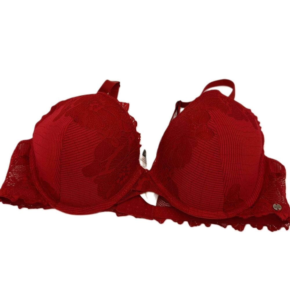 Lucky Brand Red Lace Underwire Women's Bra Size 40C